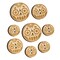 Cute Dia de los Muertos Day of Dead Sugar Skull Wood Buttons for Sewing Knitting Crochet DIY Craft